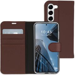 Accezz Étui de téléphone portefeuille Wallet Samsung Galaxy S23 Plus - Brun