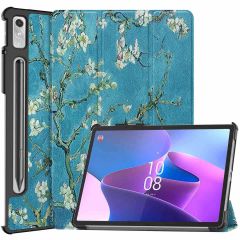 iMoshion Coque tablette Trifold Lenovo Tab P11 Pro (2nd gen) - Green Plant