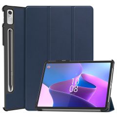 iMoshion Coque tablette Trifold Lenovo Tab P11 Pro (2nd gen) - Bleu foncé