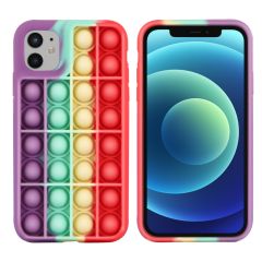 iMoshion Pop It Fidget Toy - Coque Pop It iPhone 11 - Rainbow