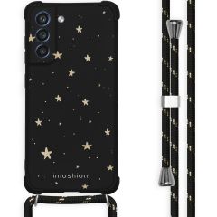 iMoshion Coque Design avec cordon Galaxy S21 FE - Etoiles - Dorée