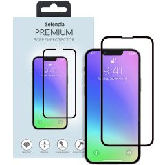 Selencia Protection d'écran premium en verre trempé iPhone 13 Mini - Noir
