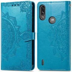 iMoshion Etui téléphone portefeuille Moto E7i Power - Turquoise