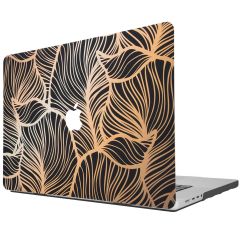 iMoshion Coque Design Laptop MacBook Pro 16 pouces (2021) - Golden Leaves