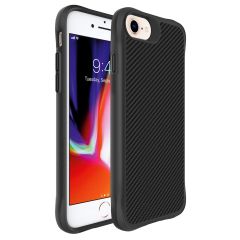 iMoshion Coque Rugged Hybrid Carbon iPhone SE (2022 / 2020) / 8 / 7 / 6(s) - Noir