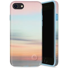 Selencia Aurora Coque Fashion iPhone SE (2022 / 2020) / 8 / 7 / 6(s) - ﻿Coque durable - 100 % recyclée - Sky Sunset Multicolor