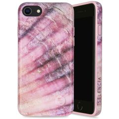 Selencia Aurora Coque Fashion iPhone SE (2022 / 2020) / 8 / 7 - ﻿Coque durable - 100 % recyclée - Ocean Shell Purple