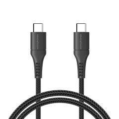 iMoshion Braided USB-C vers câble USB-C - 1,5 mètre  - Noir