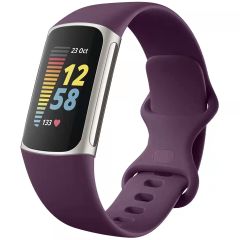 iMoshion Bracelet silicone Fitbit Charge 5 - Taille S - Violet