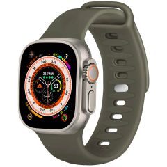 iMoshion Bracelet en silicone Apple Watch Series 1-8 / SE / Ultra - 42/44/45/49 mm - Olive Green