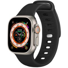 iMoshion Bracelet en silicone Apple Watch Series 1-8 / SE / Ultra - 42/44/45/49 mm - Noir