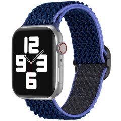 iMoshion Bande élastique en nylon Apple Watch Series 1-8 / SE - 38/40/41mm - Bleu foncé