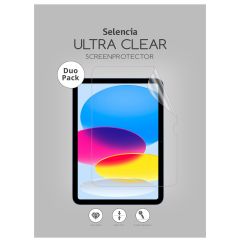 Selencia Protection d'écran Duo Pack Ultra Clear iPad 10 (2022) 10.9 pouces