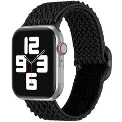 iMoshion Bande élastique en nylon Apple Watch Series 1-8 / SE - 38/40/41mm - Noir