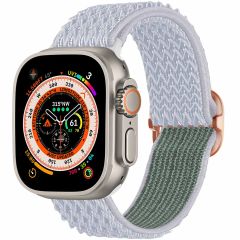iMoshion Bande élastique en nylon Apple Watch Series 1-8 / SE / Ultra - 42/44/45/49 mm - Gris clair