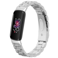 iMoshion Bracelet en acier Fitbit Luxe - Argent