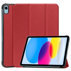 iMoshion Étui de tablette portefeuille Trifold iPad 10.9 (2022) - Rouge