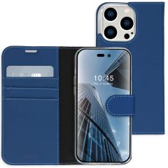 Accezz Étui de téléphone Wallet iPhone 14 Pro - Bleu foncé
