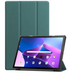 iMoshion Étui de tablette portefeuille Trifold Lenovo Tab M10 Plus (3rd gen) - Vert foncé