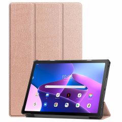 iMoshion Étui de tablette Trifold Lenovo Tab M10 Plus (3rd gen) - Rose Dorée