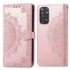 iMoshion Etui de téléphone portefeuille Mandala Xiaomi Redmi Note 11 Pro - Rose Dorée