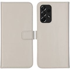 Selencia Étui de téléphone portefeuille en cuir véritable Samsung Galaxy A73 - Mystic Stone