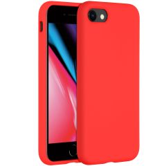 Accezz Coque Liquid Silicone iPhone SE (2022 / 2020) / 8 / 7 - Rouge