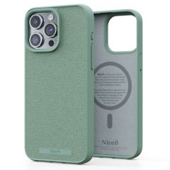 Njorð Collections Coque en tissu MagSafe iPhone 15 Pro Max - Turquoise