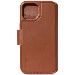 Decoded Portefeuille détachable 2 en 1 en cuir iPhone 15 - Brun