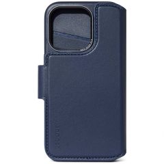 Decoded Portefeuille détachable 2 en 1 en cuir iPhone 15 Pro - Bleu foncé
