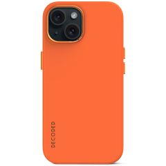 Decoded Coque en silicone MagSafe iPhone 15 - Orange
