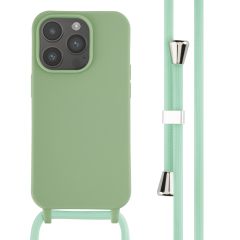 iMoshion ﻿Coque en silicone avec cordon iPhone 14 Pro - Vert