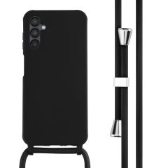 iMoshion ﻿Coque en silicone avec cordon Samsung Galaxy A14 (5G) - Noir