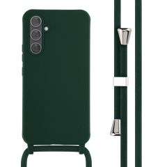 iMoshion ﻿Coque en silicone avec cordon Samsung Galaxy A54 (5G) - Vert foncé