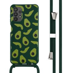 iMoshion Coque design en silicone avec cordon Samsung Galaxy A13 (4G) - Avocado Green