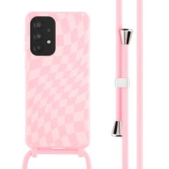 iMoshion ﻿Coque design en silicone avec cordon Samsung Galaxy A33 - Retro Pink