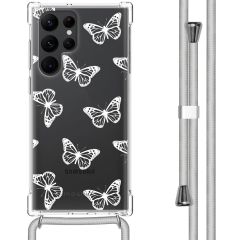 iMoshion Coque Design avec cordon Samsung Galaxy S22 Ultra - Butterfly