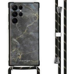 iMoshion Coque Design avec cordon Samsung Galaxy S22 Ultra - Black Marble