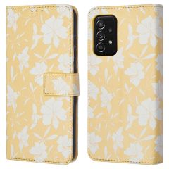 iMoshion ﻿Étui de téléphone portefeuille Design Samsung Galaxy A52(s) (5G/4G) - Yellow Flowers