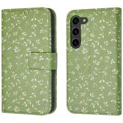 iMoshion ﻿Étui de téléphone portefeuille Design Samsung Galaxy S23 - Green Flowers