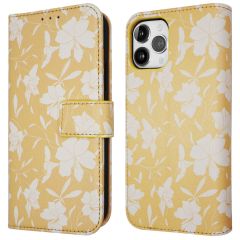 iMoshion ﻿Étui de téléphone portefeuille Design iPhone 12 (Pro) - Yellow Flowers