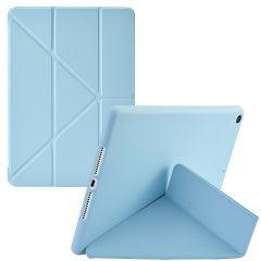 iMoshion Coque tablette Origami iPad 9 (2021) 10.2 pouces / iPad 8 (2020) 10.2 pouces / iPad 7 (2019) 10.2 pouces - Bleu clair