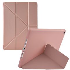 iMoshion Coque tablette Origami iPad 9 (2021) 10.2 pouces / iPad 8 (2020) 10.2 pouces / iPad 7 (2019) 10.2 pouces - Rose Dorée