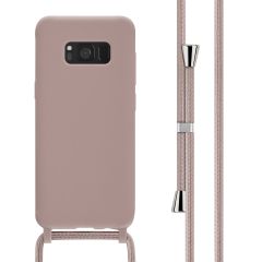 iMoshion Coque en silicone avec cordon Samsung Galaxy S8 - Sand Pink