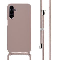 iMoshion Coque en silicone avec cordon Samsung Galaxy A15 (5G/4G) - Sand Pink