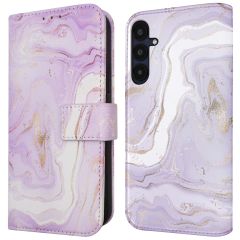 iMoshion Étui de téléphone portefeuille Design Samsung Galaxy A35 - Purple Marble