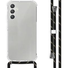 iMoshion Coque avec cordon Samsung Galaxy A15 (5G/4G) - Noir / Dorée