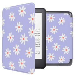 iMoshion Design Slim Hard Sleepcover Amazon Kindle (2022) 11th gen - Flowers Distance