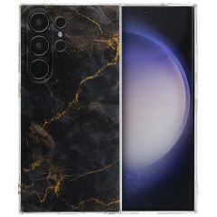 iMoshion Coque Design Samsung Galaxy S24 Ultra - Black Marble