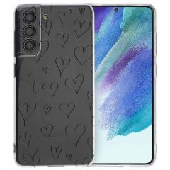 iMoshion Coque Design Samsung Galaxy S21 FE - Hearts